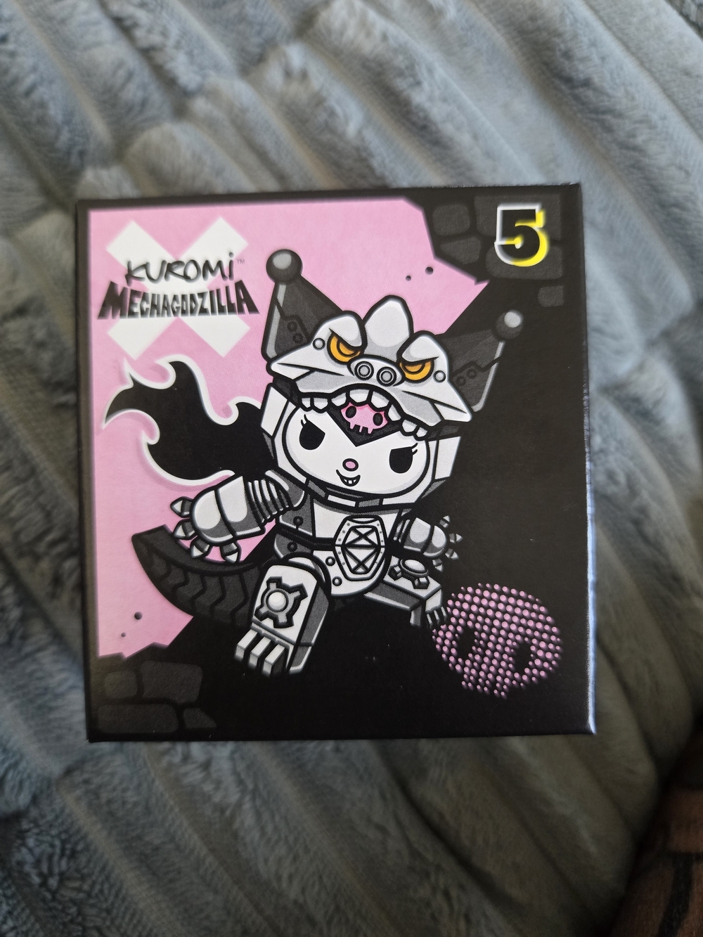 Sanrio Kuromi Mechagodzilla Figure - Pink & Black